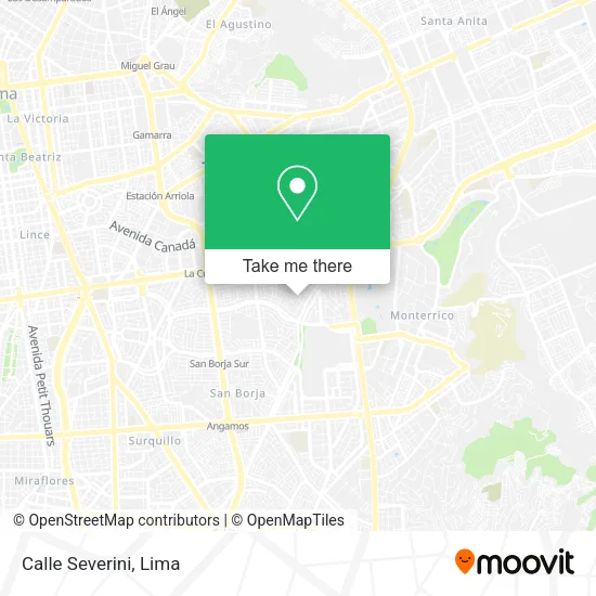 Mapa de Calle Severini