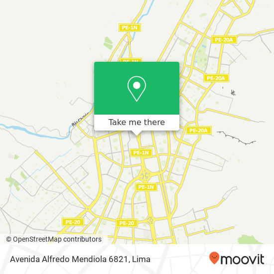 Avenida Alfredo Mendiola 6821 map