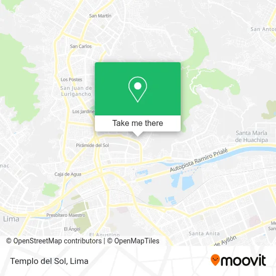 Templo del Sol map