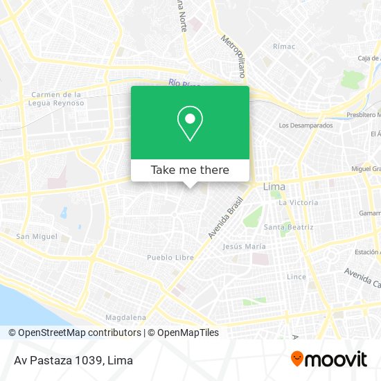 Mapa de Av  Pastaza 1039