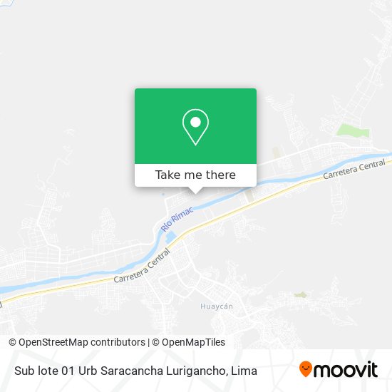 Sub lote 01 Urb  Saracancha   Lurigancho map