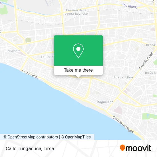 Mapa de Calle Tungasuca