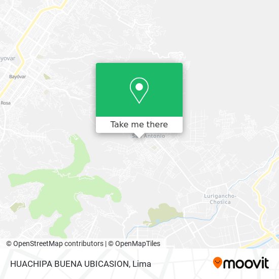 HUACHIPA   BUENA UBICASION map