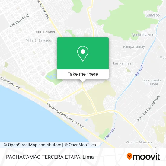 PACHACAMAC TERCERA ETAPA map