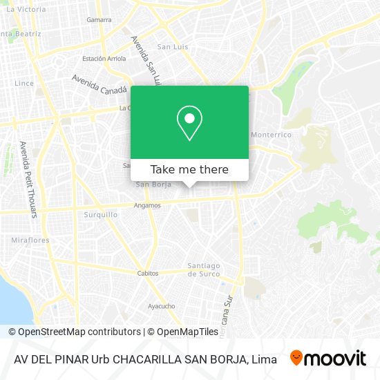 AV  DEL PINAR Urb  CHACARILLA   SAN BORJA map