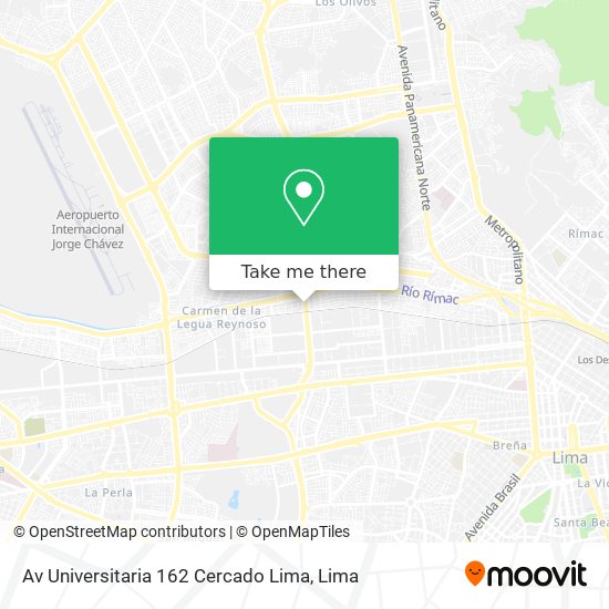 Av  Universitaria 162 Cercado Lima map