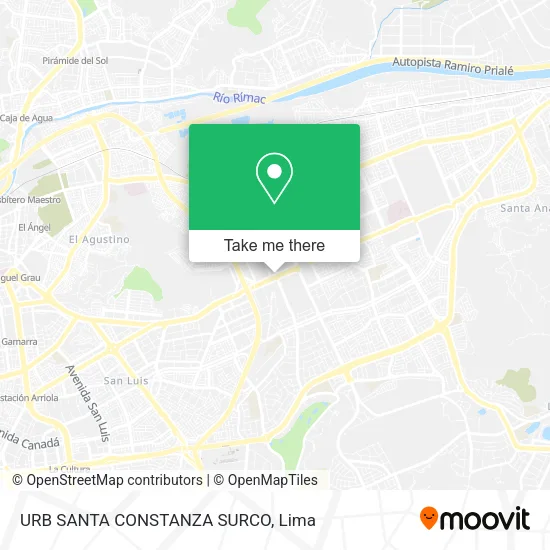 Mapa de URB  SANTA CONSTANZA SURCO