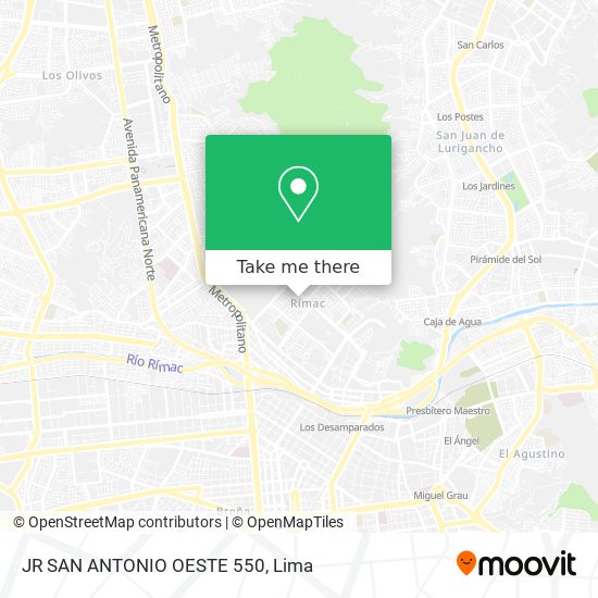 JR SAN ANTONIO OESTE 550 map