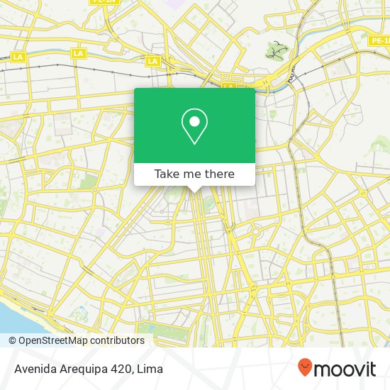 Avenida Arequipa 420 map