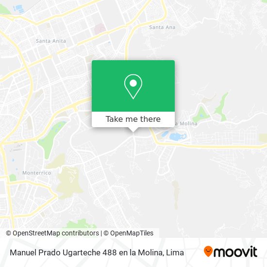 Manuel Prado Ugarteche 488 en la Molina map