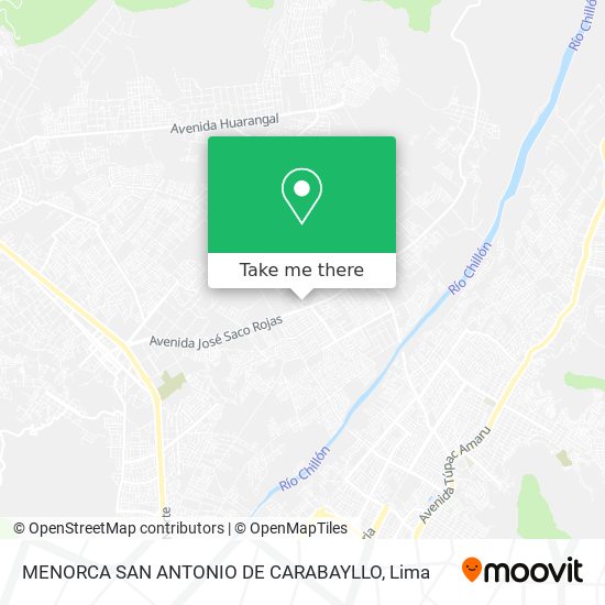 MENORCA  SAN ANTONIO DE CARABAYLLO map