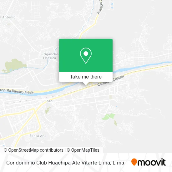 Mapa de Condominio Club Huachipa  Ate Vitarte  Lima
