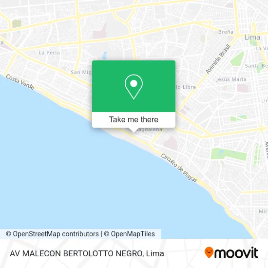 Mapa de AV  MALECON BERTOLOTTO NEGRO