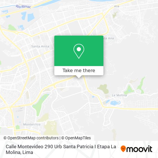 Calle Montevideo   290 Urb  Santa Patricia I Etapa La Molina map