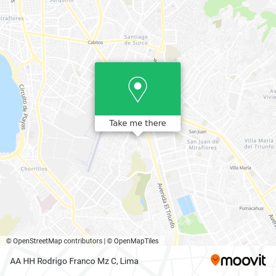 Mapa de AA HH Rodrigo Franco  Mz C