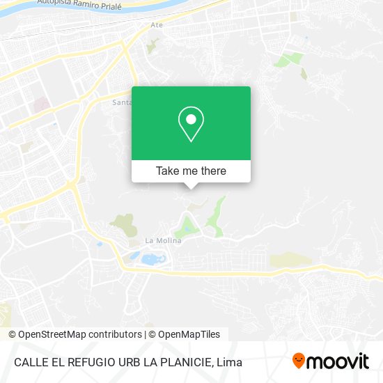 CALLE EL REFUGIO URB  LA PLANICIE map