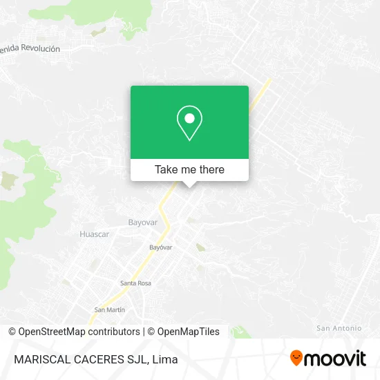 Mapa de MARISCAL CACERES   SJL