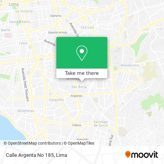 Calle Argenta No 185 map