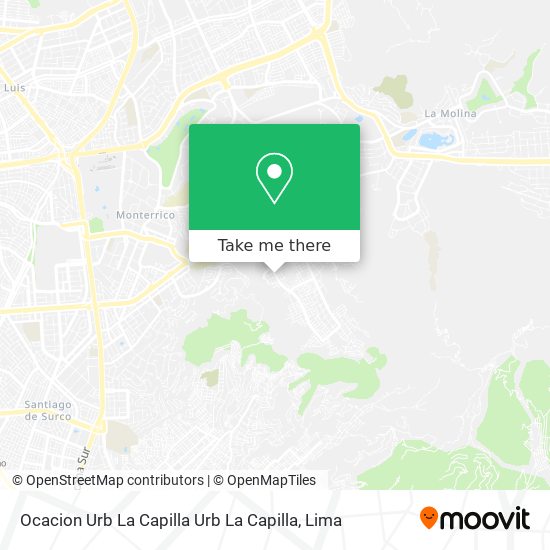 Mapa de Ocacion  Urb  La Capilla Urb  La Capilla