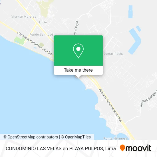 Mapa de CONDOMINIO LAS VELAS en  PLAYA PULPOS