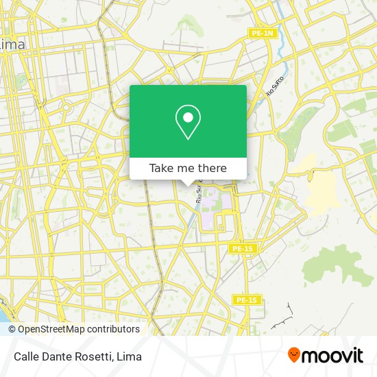 Calle Dante Rosetti map