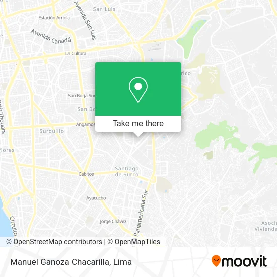 Manuel Ganoza  Chacarilla map