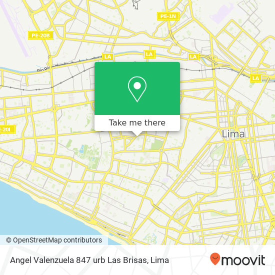 Angel Valenzuela 847  urb  Las Brisas map