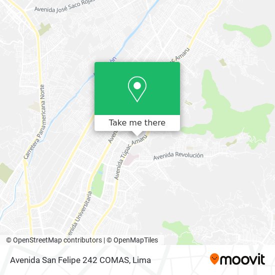 Avenida San Felipe 242  COMAS map