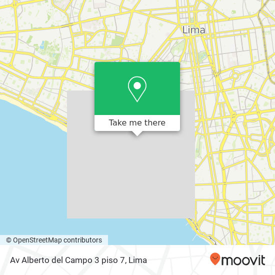 Av  Alberto del Campo 3   piso 7 map