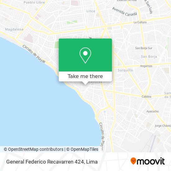 General Federico Recavarren   424 map