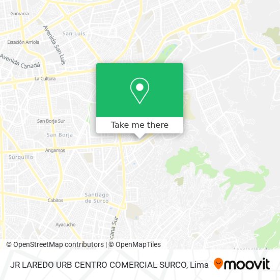 JR LAREDO  URB CENTRO COMERCIAL SURCO map