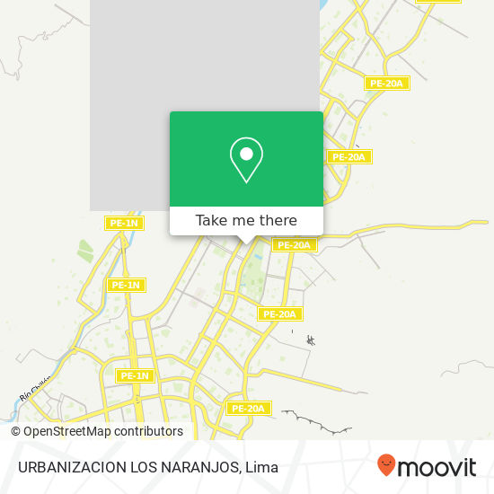 URBANIZACION LOS NARANJOS map