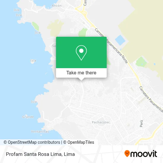 Profam  Santa Rosa  Lima map