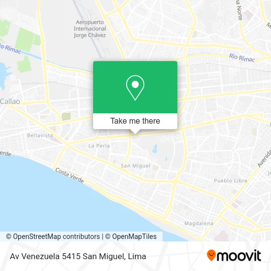 Mapa de Av  Venezuela 5415  San Miguel