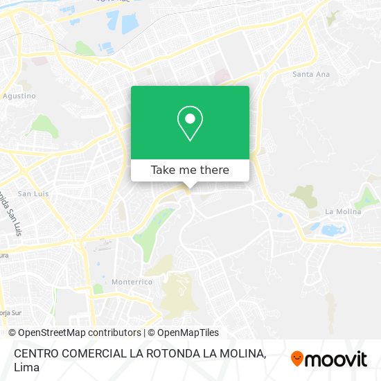CENTRO COMERCIAL LA ROTONDA LA MOLINA map