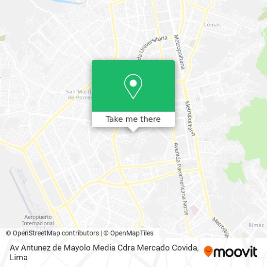Av  Antunez de Mayolo  Media Cdra Mercado Covida map