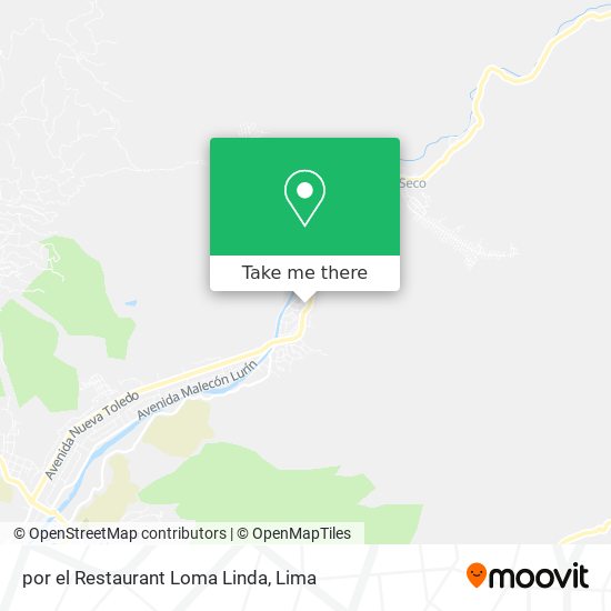 por el Restaurant Loma Linda map