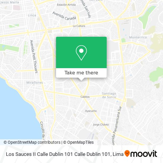 Mapa de Los Sauces II  Calle Dublin 101 Calle Dublin 101