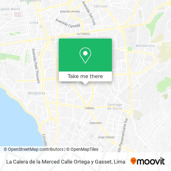 La Calera de la Merced  Calle Ortega y Gasset map