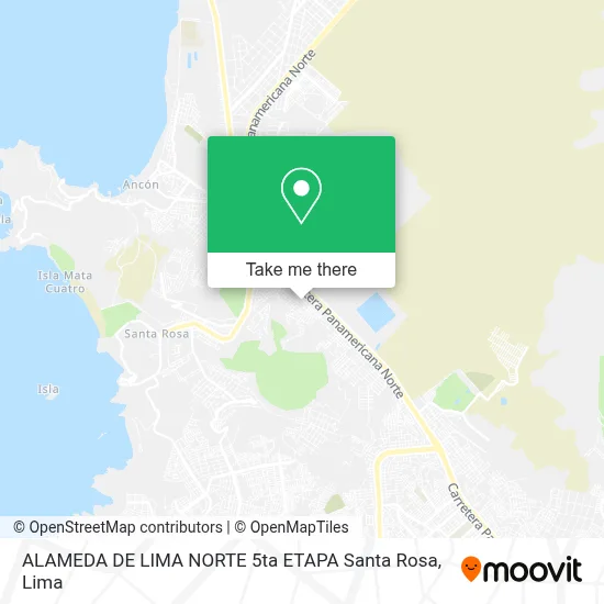 ALAMEDA DE LIMA NORTE   5ta ETAPA  Santa Rosa map