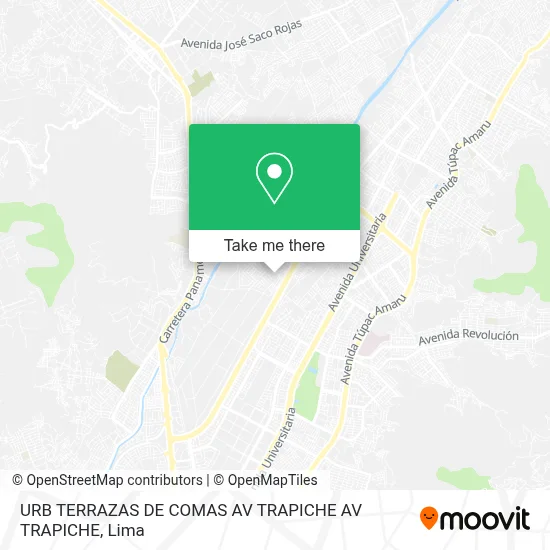 URB TERRAZAS DE COMAS   AV TRAPICHE AV TRAPICHE map