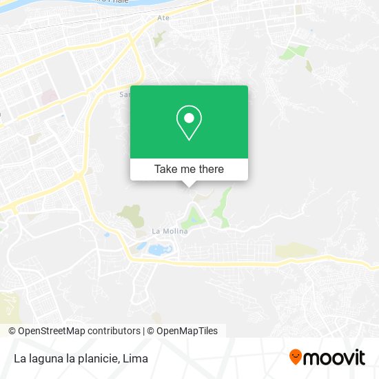 La laguna  la planicie map