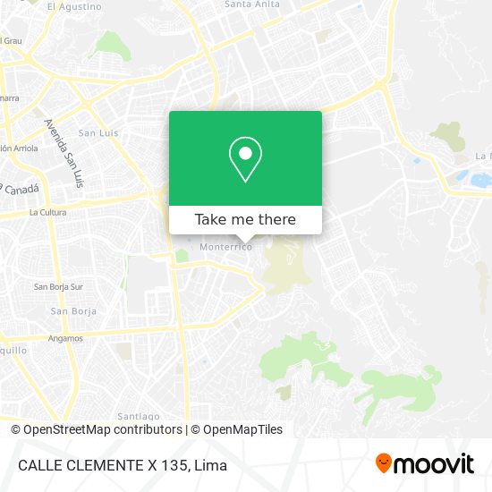 CALLE CLEMENTE X 135 map