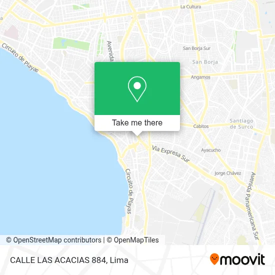 CALLE LAS ACACIAS 884 map