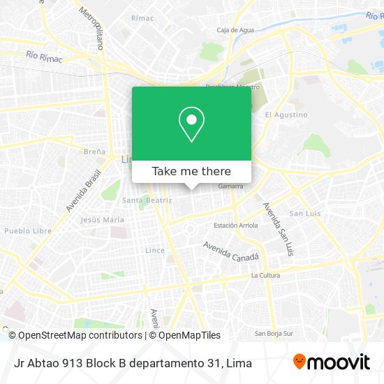 Jr Abtao 913 Block B departamento 31 map