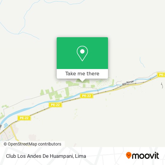 Club Los Andes De Huampani map