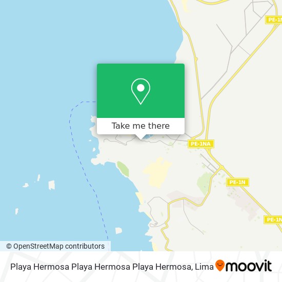 Mapa de Playa Hermosa  Playa Hermosa Playa Hermosa