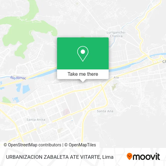 Mapa de URBANIZACION ZABALETA ATE VITARTE