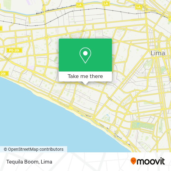 Mapa de Tequila Boom