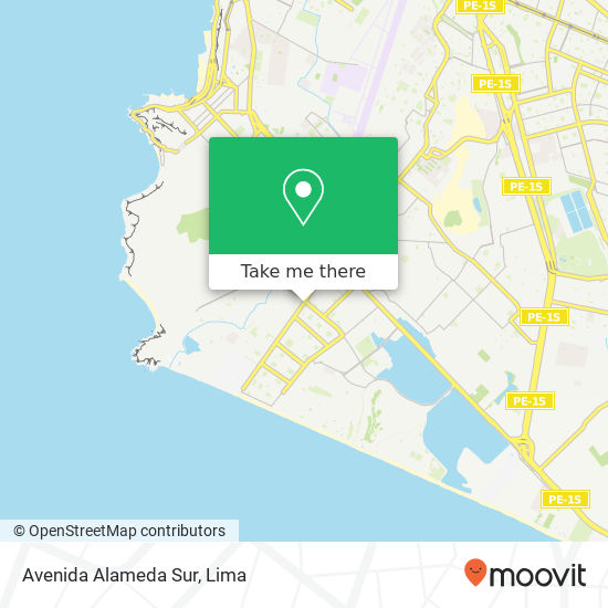 Mapa de Avenida Alameda Sur